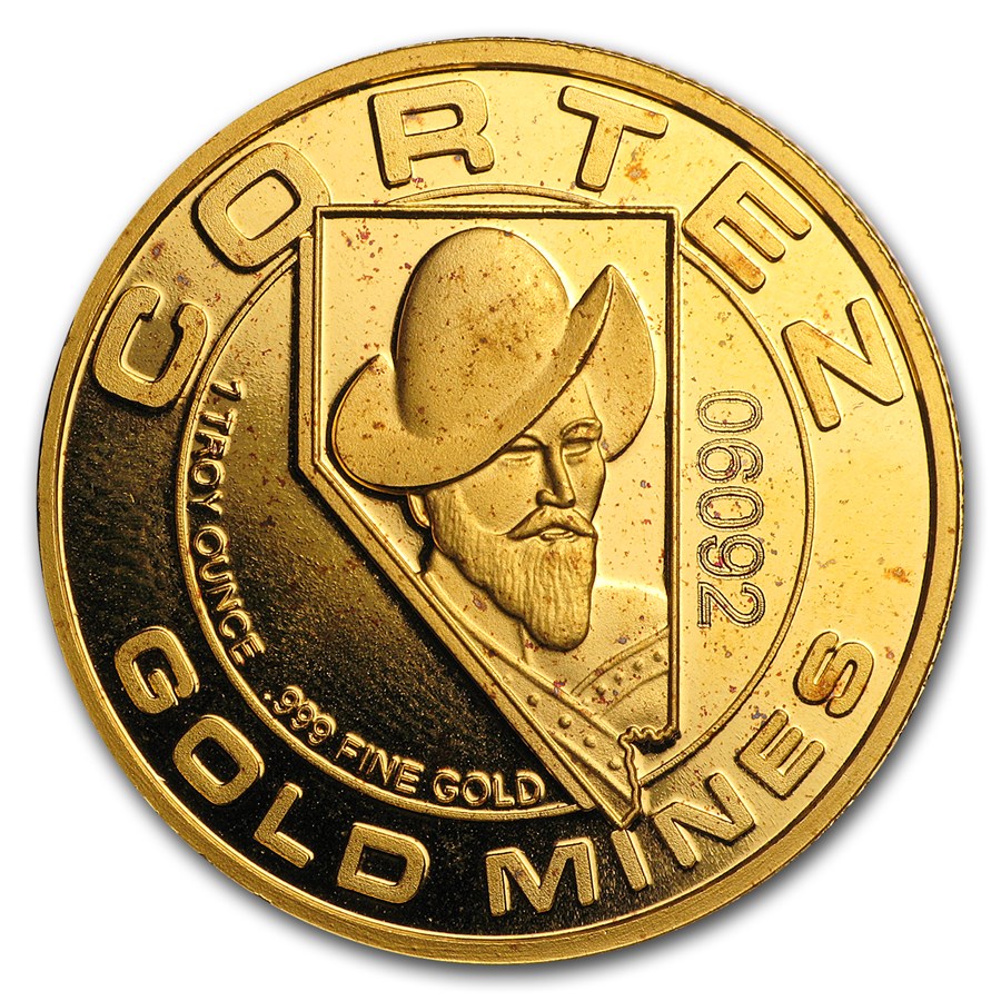 1 oz Gold Round - Cortez Gold Mines