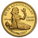 1 oz Gold Round - Disney Snow White 50th Anniversary