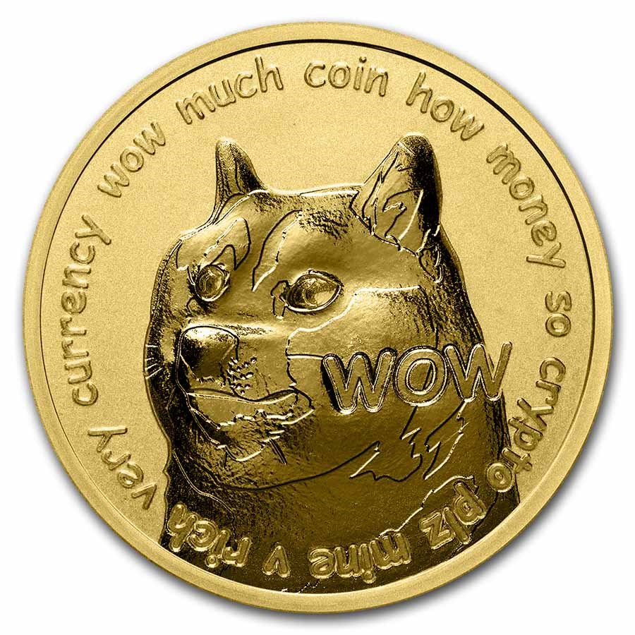 1 oz Gold Round - Dogecoin Round