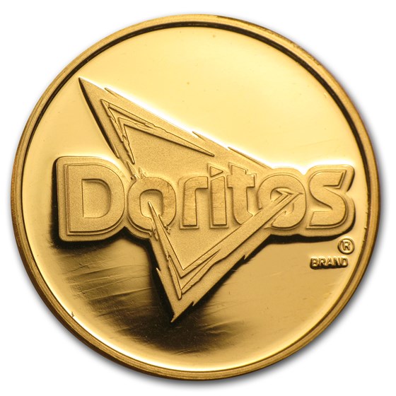 1 oz Gold Round - Doritos "For The Bold" (w/Box & COA)
