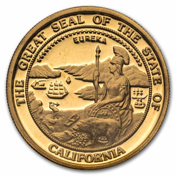 1 oz Gold Round - Great Seal of California (Original Packaging) 1 oz Gold Round - Great Seal of California (Original Packaging)