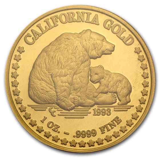 1 oz Gold Round - Great Seal of California 1 oz Gold Round - Great Seal of California