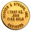 1 oz Gold Round - Hoover & Strong
