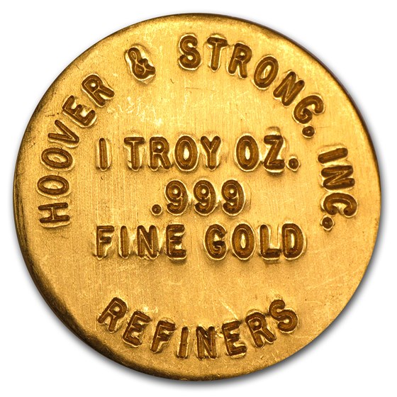 1 oz Gold Round - Hoover & Strong 1 oz Gold Round - Hoover & Strong