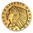 1 oz Gold Round - Incuse Indian