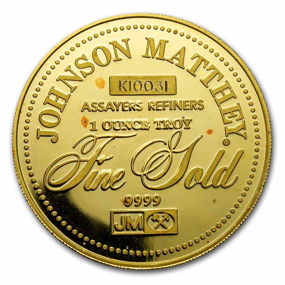 Buy 1 oz Gold Round - Johnson Matthey (Focus Medalist) | APMEX