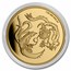 1 oz Gold Round - Lunar "Dragon" by D.G. Smalling