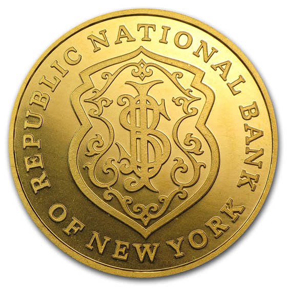 Buy 1 oz Gold Round - Republic National Bank of New York | APMEX
