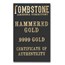 1 oz Gold Round - Scottsdale Tombstone Hammered Gold Piece