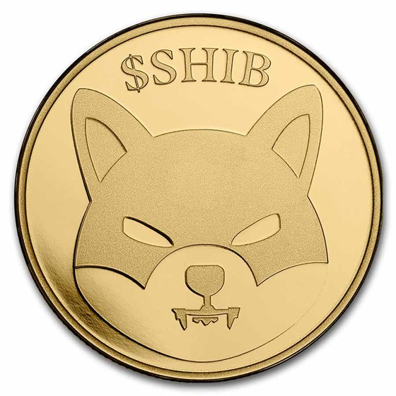 1 oz Gold Round - Shiba Inu
