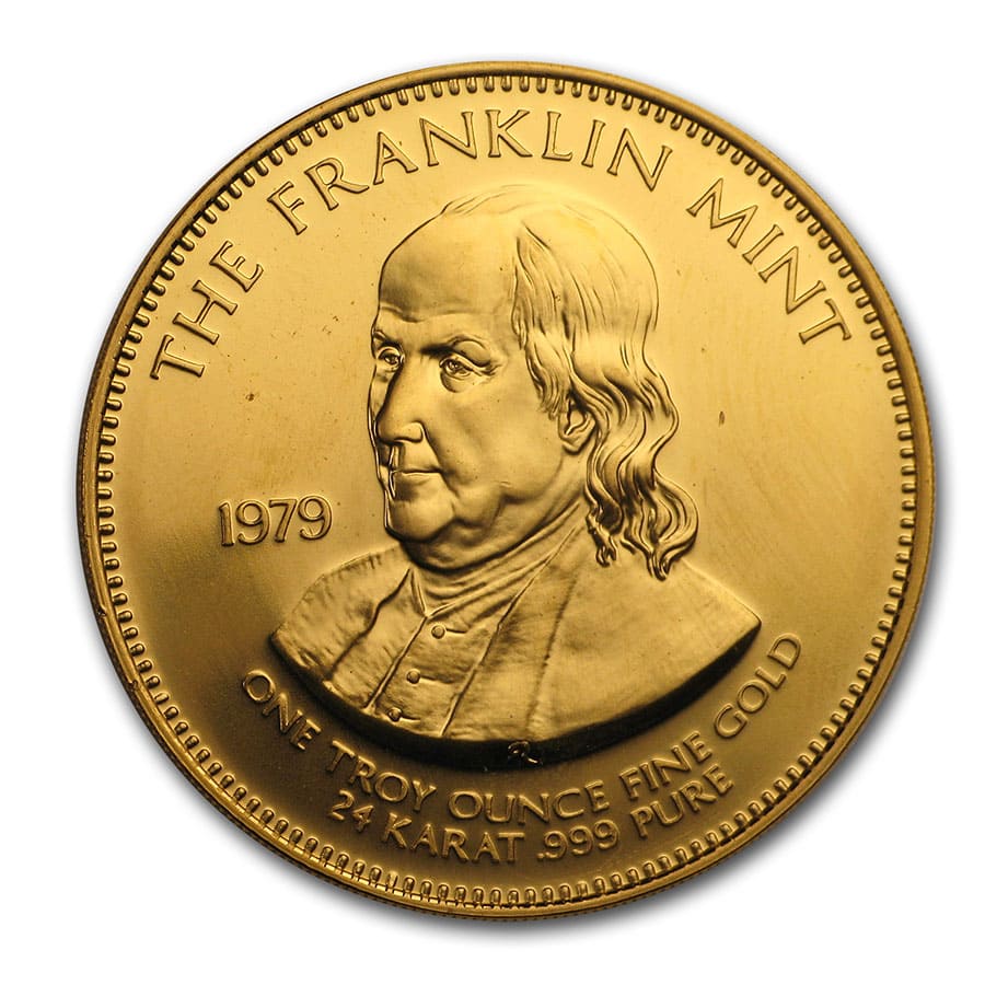 オレゴン5ドル金貨 1849年 FRANKLIN MINT　金 オレゴン5ドル金貨 1849年 FRANKLIN MINT金