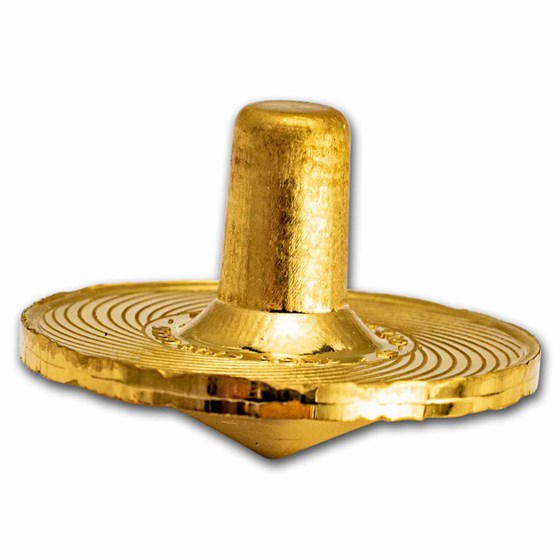 1 oz Gold Spinning Top - MPM (Wooden Gift Box) 1 oz Gold Spinning Top - MPM (Wooden Gift Box)
