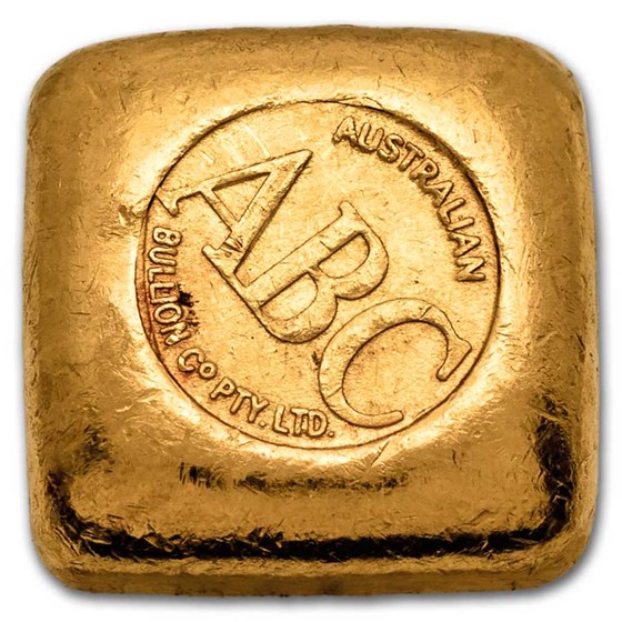 1 oz Gold Square - Australian Bullion Co. (Vintage, Poured) 1 oz Gold Square - Australian Bullion Co. (Vintage, Poured)