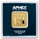 1 oz Gold Square Bar - APMEX (Encapsulated w/Assay)