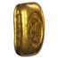 1 oz Gold Square Button - Perth Mint (Poured, Old Style Swan)