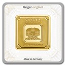 1 oz Gold Square - Geiger Edelmetalle (Encapsulated w/Assay)