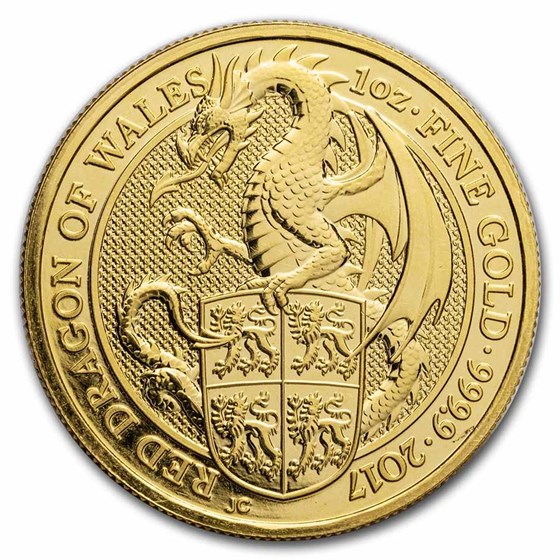 1 oz Great Britain Gold Queen's Beasts BU (Random Year) 1 oz Great Britain Gold Queen's Beasts BU (Random Year)