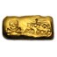 1 oz Hand Poured Gold Bar - PG & G (Skull & Bones)