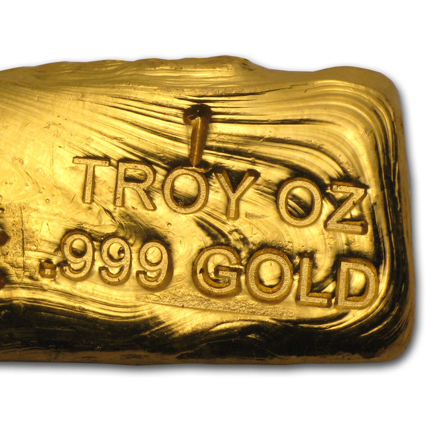 Buy 1 oz Hand Poured Gold Bar - PG & G (Skull & Bones) | APMEX