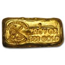 1 oz Hand Poured Gold Bar - PG & G