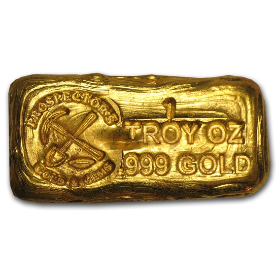 1 oz Hand Poured Gold Bar - PG & G 1 oz Hand Poured Gold Bar - PG & G