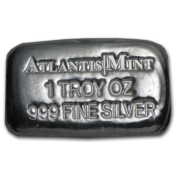 1 oz Hand Poured Silver Bar - AM 1 oz Hand Poured Silver Bar - AM