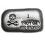 1 oz Hand Poured Silver Bar - PG & G (Skull & Bones)