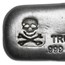 1 oz Hand Poured Silver Bar - PG & G (Skull & Bones)