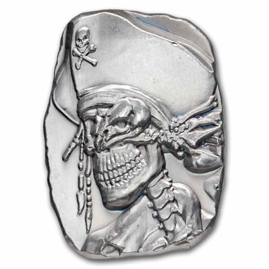 1 oz Hand Poured Silver - Bones & Beak