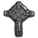 1 oz Hand Poured Silver - Celtic High Cross