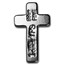 1 oz Hand Poured Silver Cross