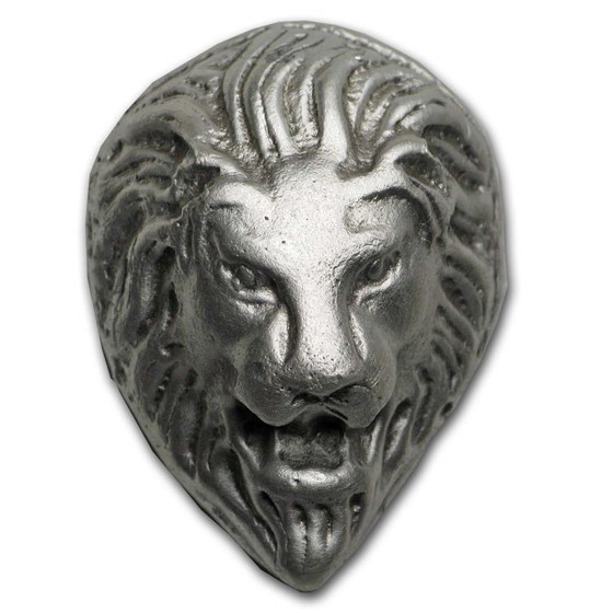 1 oz Hand Poured Silver - Ounce of Pride, Lion Head 1 oz Hand Poured Silver - Ounce of Pride, Lion Head