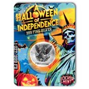 1 oz Hand Poured Silver Round - Halloween of Independence (COA)