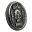 1 oz Hand Poured Silver Round - Iron Cross Skull