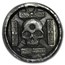 1 oz Hand Poured Silver Round - Iron Cross Skull