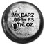 1 oz Hand Poured Silver Round - Sunken Skull