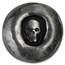 1 oz Hand Poured Silver Round - Sunken Skull