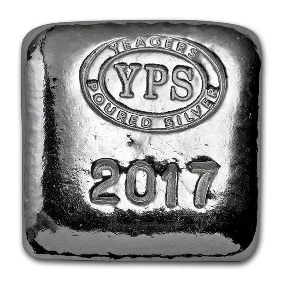 1 oz Hand Poured Silver Square - 2017 Edition 1 oz Hand Poured Silver Square - 2017 Edition