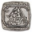 1 oz Hand Poured Silver Square - Set Sail for Treasure