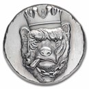 1 oz Hand Poured Silver - Throne of the Forest