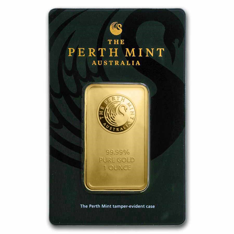 1 Oz Perth Mint Gold Bar In Assay The Perth Mint Gold Bars Apmex