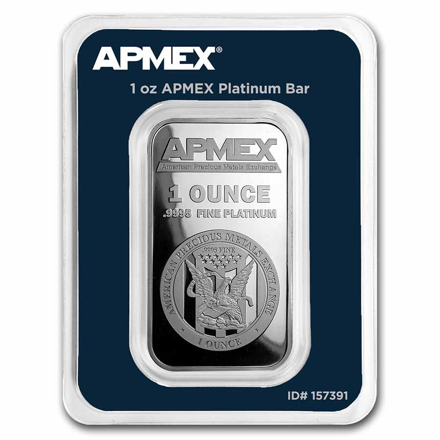 1 oz Platinum Bar - APMEX (In TEP)