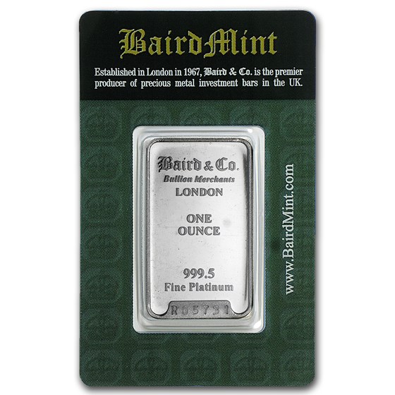 1 oz Platinum Bar - Baird & Co.