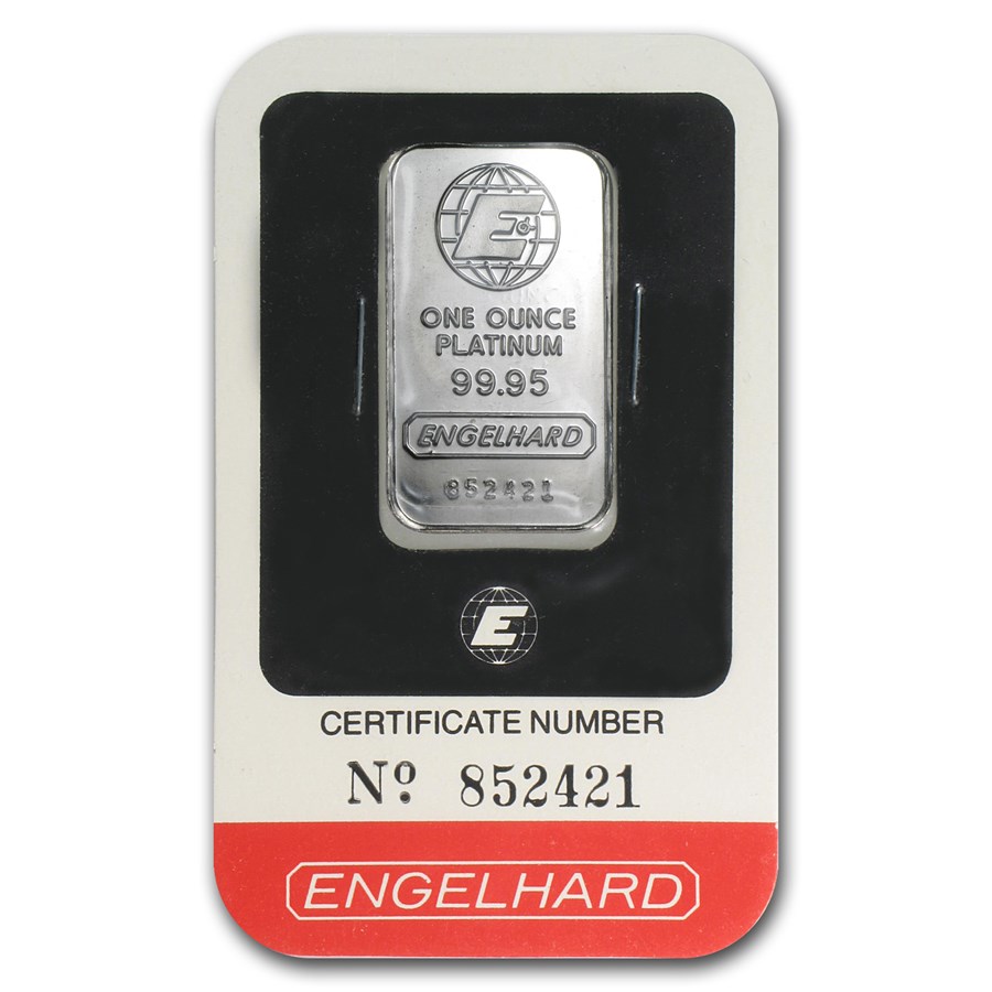 1 oz Platinum Bar - Engelhard (In Assay)