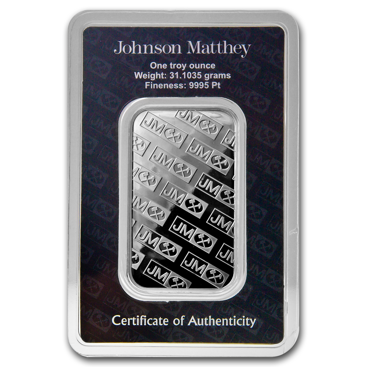 Buy 1 oz Platinum Bar - Johnson Matthey (In Assay) | APMEX