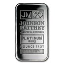 1 oz Platinum Bar - Johnson Matthey