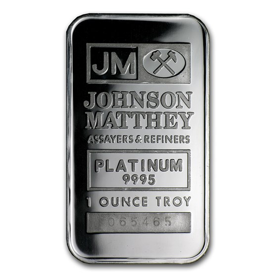 1 oz Platinum Bar - Johnson Matthey 1 oz Platinum Bar - Johnson Matthey