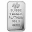 1 oz Platinum Bar - PAMP Suisse Lady Fortuna (No Assay)