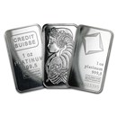 1 oz Platinum Bar - Secondary Market (.999+ Fine)