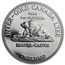 1 oz Platinum Round - Engelhard Beaver/Castor (.9995 Fine)